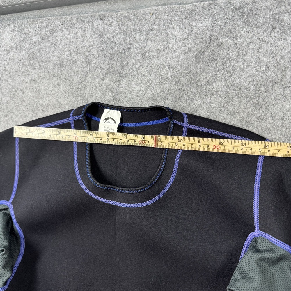 Sisyama Womens Los Angeles Sauna Top Medium Black Purple Thermal Neoprene - Picture 4 of 9